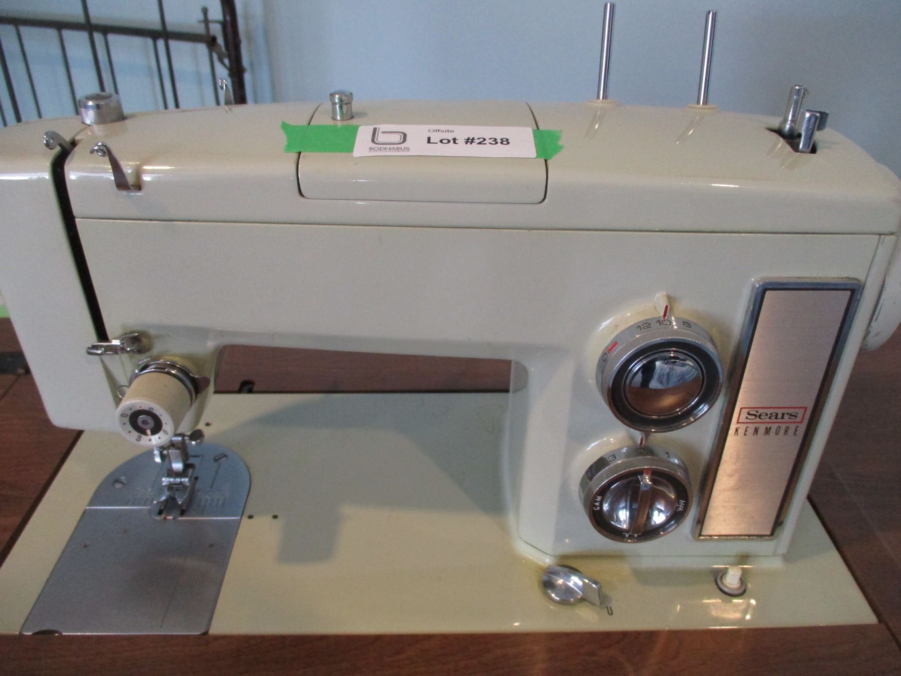 Sears Kenmore Sewing Machine in Cabinet, With Attachments - Bodnarus ...