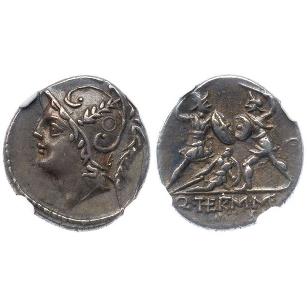 Q. Thermus M.f. Silver Denarius (3.99 g), 103 BC