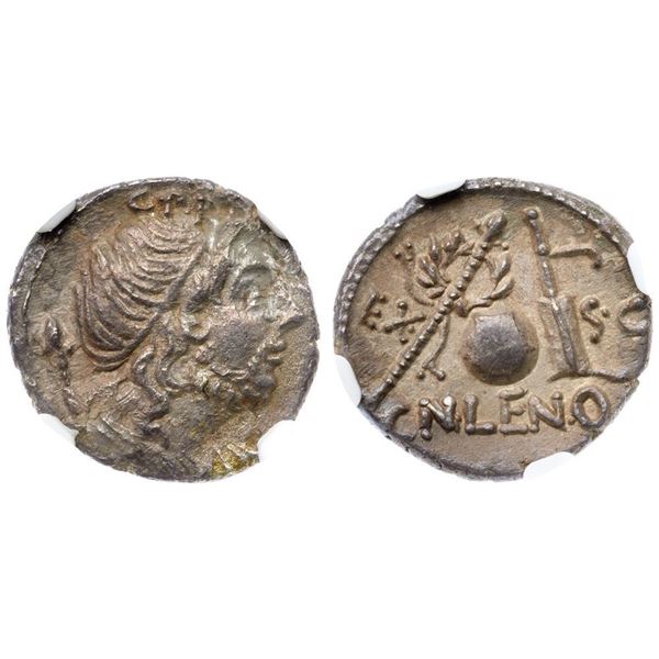 Cn. Lentulus. Silver Denarius (3.61 g), 76 BC