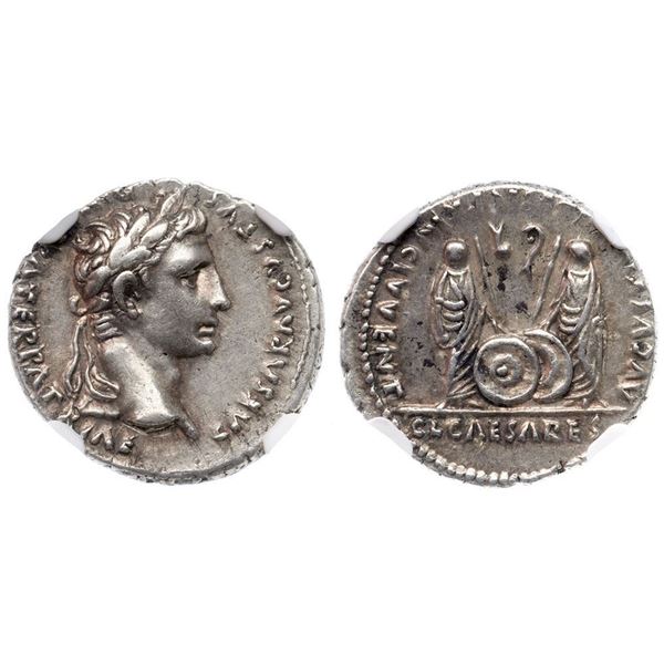 Augustus. Silver Denarius (3.85 g), 27 BC-AD 14