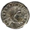 Image 4 : A lot of four 4th century reduced folles, all silvered and all graded MS by NGC.