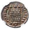 Image 7 : A lot of four 4th century reduced folles, all silvered and all graded MS by NGC.