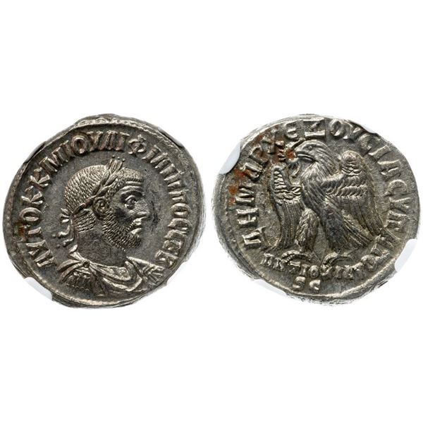 Syria, Seleucis and Pieria. Antioch. Philip I. BI Tetradrachm (13.30 g), AD 244-249