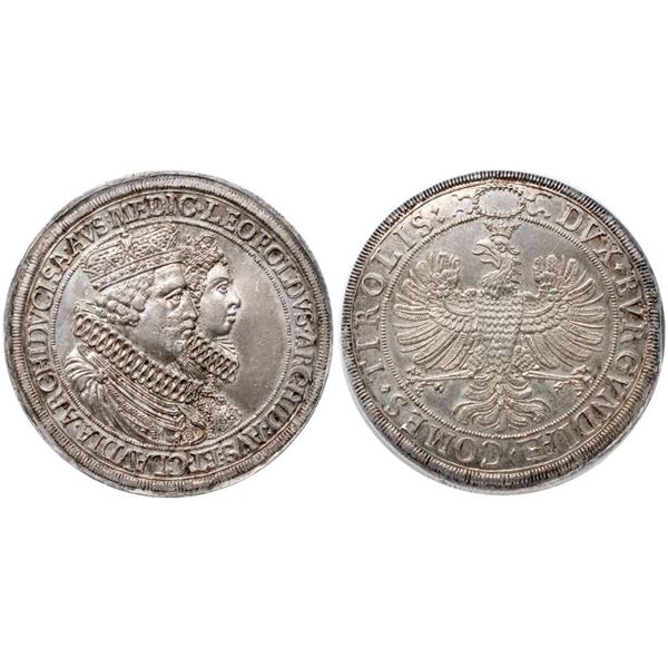 Archduke Leopold (1619-1632). Silver Double Taler, nd. Hall mint.