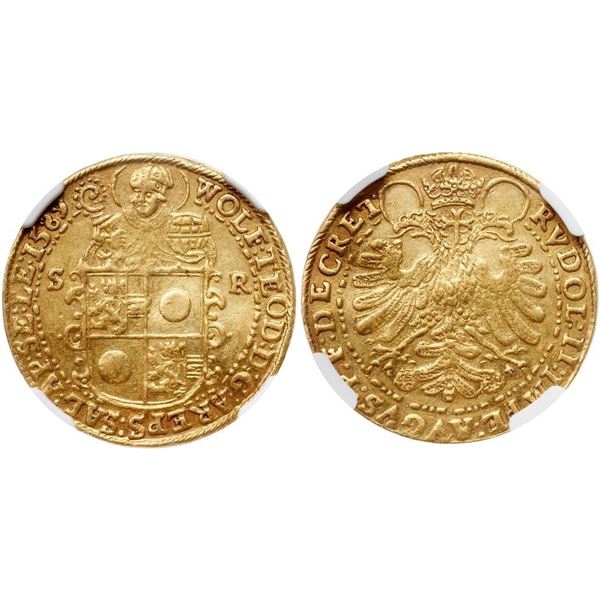 Salzburg. Wolf Dietrich v. Raitenau (1587-1612). Gold 2 Ducats, 1589. 6.88g.