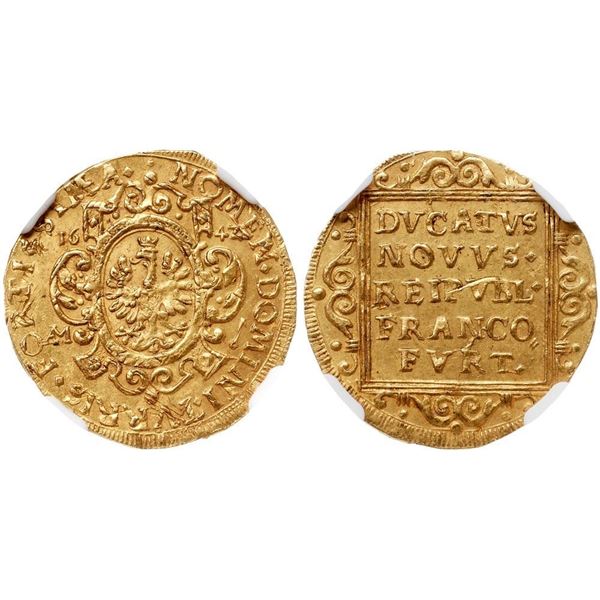 Frankfurt. Freie Reichsstadt. Gold Ducat, 1642 AM. 3.42g.