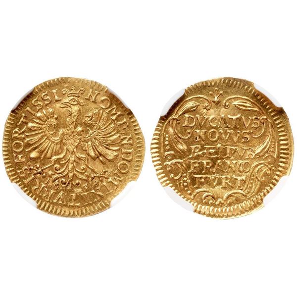 Frankfurt. Freie Reichsstadt. Gold Ducat, 1654.