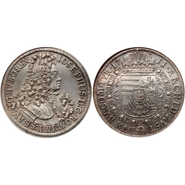 Joseph I (1705-1711). Silver Taler, 1711. Hall mint.