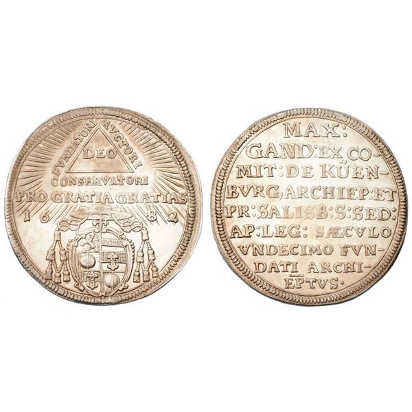 Salzburg. Max Gandolph v. Küenburg (1668-1687). Silver Dreifacher Dukaten, 1682.