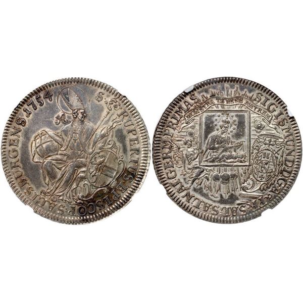 Salzburg. Sigismund v. Schrattenbach (1753-1771). Silver Taler, 1754.