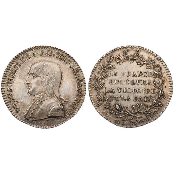 Directory. Silver Medal, An 6 (1797). Hommage to Napoleon.