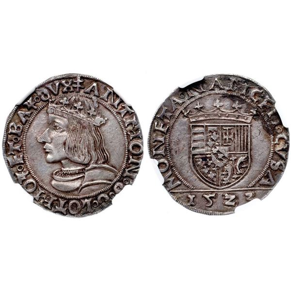 Lorraine. Antoine le Bon. Silver Teston, 1523. Nancy mint.