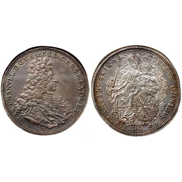 Bavaria. Maximilian II Emanuel (1679-1726). Taler, 1694.