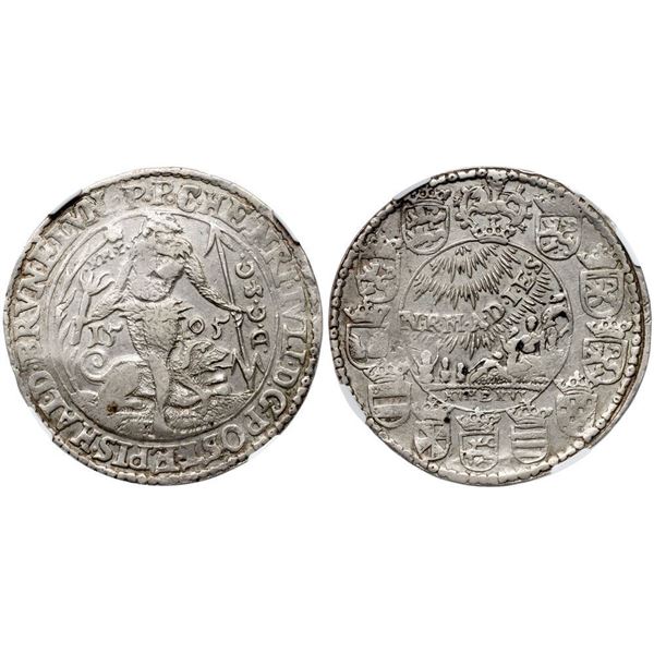 Brunswick-Wolfenbüttel. Henry Julius (1589-1613). Silver Rebellentaler, 1595.