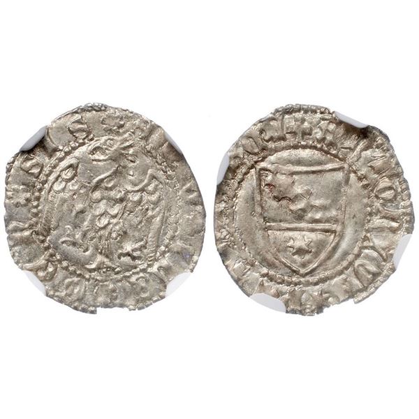 Aquileia. Antonio II Panciera, Patriarch (1402-1412). Billon Denaro. 0.66g.