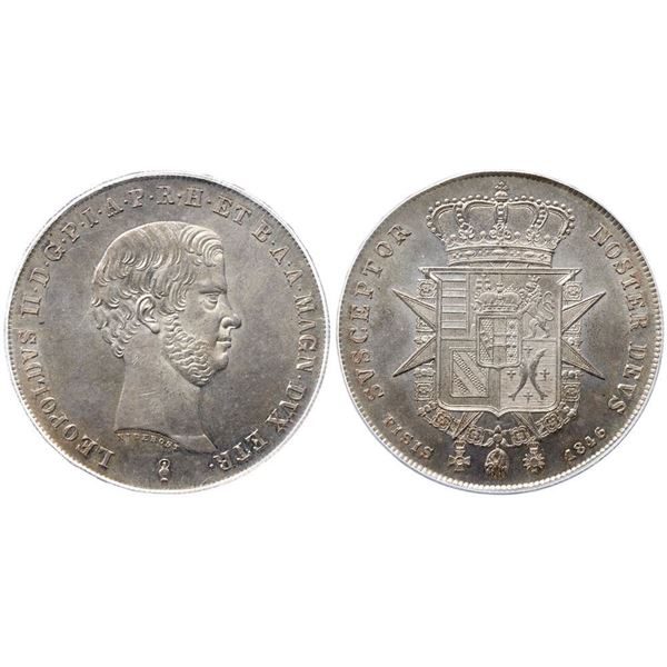 Tuscany. Leopoldo II (1824-1859). Silver 4 Fiorini 1846.