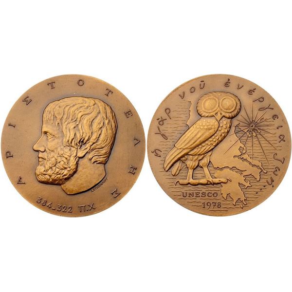 UNESCO issued Set of Medals, 1978. In Memory of the 2300th Anniversary of the Death of Aristotle