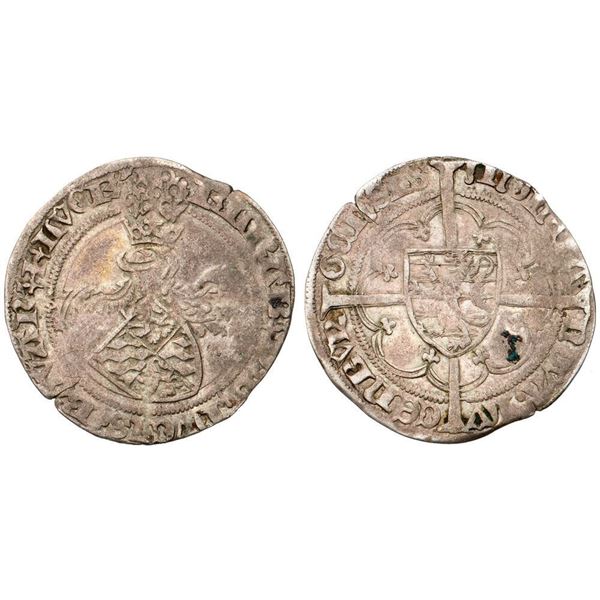Elisabeth of Görlitz (1411-1443). AR Gros (issued 1425-1433). 2.5g.