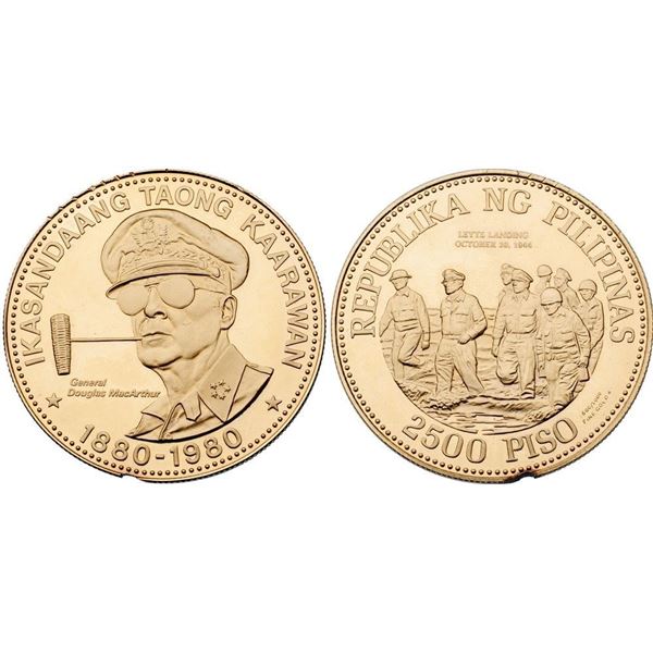 Philippines-Repiblic. Gold 2500 Piso. 14.89 gm. 1980 FM