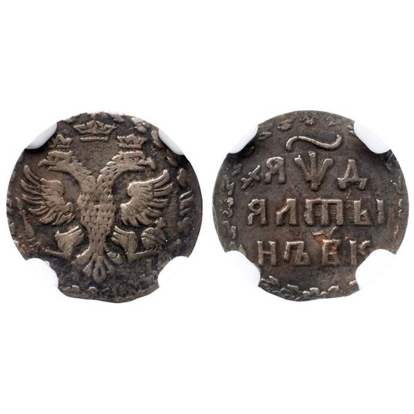 Altyn (1704). Moscow, Red mint.