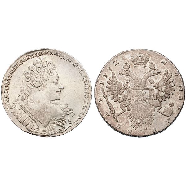 Rouble 1732. Moscow, Kadashevsky mint.