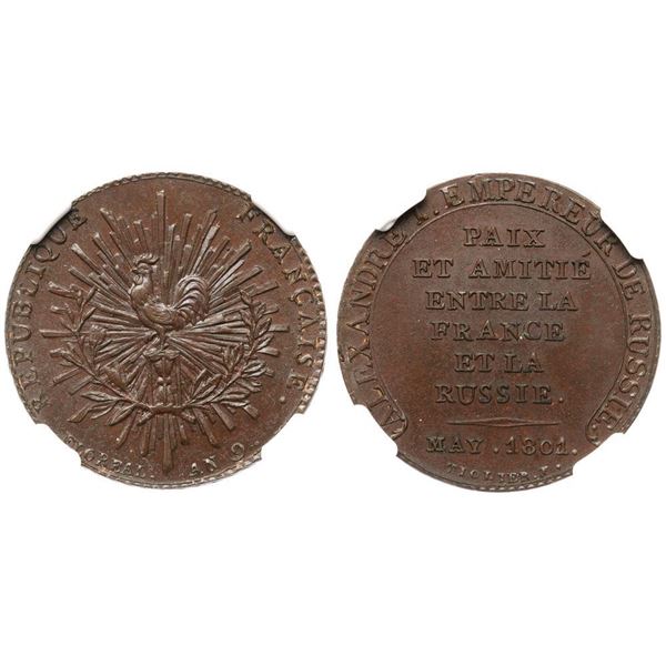 Pattern 2 Francs AN 9 (1801).