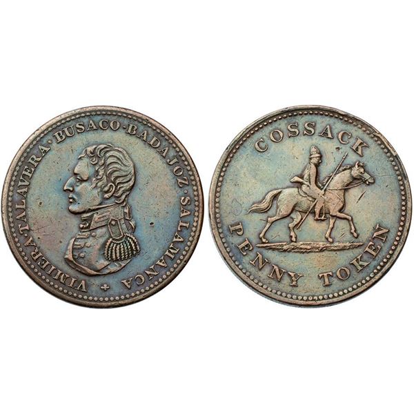 Rossica. England/Lower Canada. “Cossack” Penny nd (1813-1814).