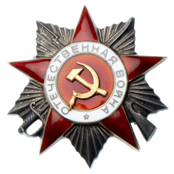Documented and Researched Order of the Patriotic War 2nd Class.