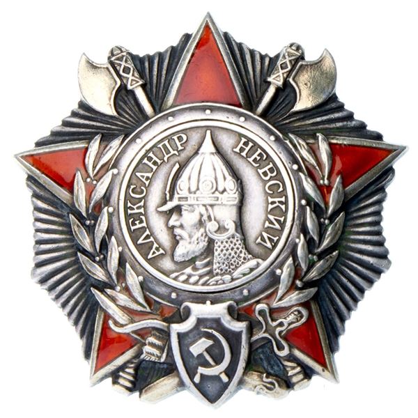 Order of A. Nevsky Regimental Unit Award. Type 3.