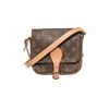 Image 1 : Louis Vuitton Brown Monogram Canvas Mini Cartouchiere PM Crossbody Bag