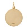 Image 2 : New Italian 14K Yellow Gold Round Textured Confirmation Medallion Charm Pendant