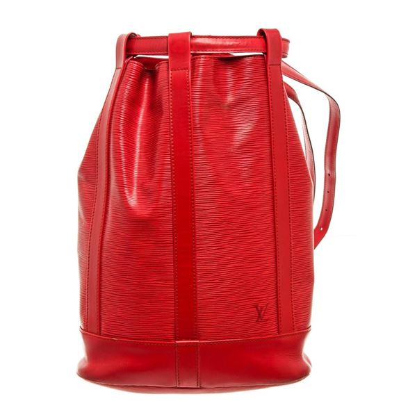 Louis Vuitton Red Epi Leather Randonnee PM Backpack