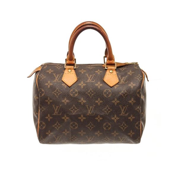 Louis Vuitton Brown Monogram Speedy 25 Satchel Bag