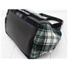 Image 2 : Balenciaga Green Multicolor Wool Checks Small Navy Cabas Bag