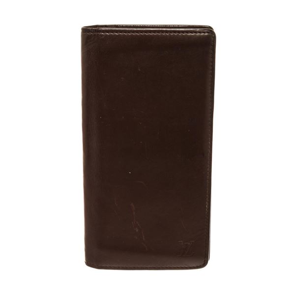 Louis Vuitton Brown Leather Brazza Wallet