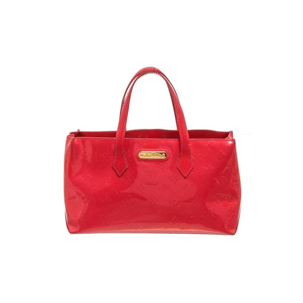 Louis Vuitton Rouge Grenadine Monogram Vernis Leather Wilshire Pm Handbag