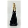Image 2 : Judith Leiber Black Lizard Round Gold Gemstone Top Handle Bag