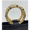 Image 6 : Judith Leiber Black Lizard Round Gold Gemstone Top Handle Bag