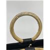 Image 7 : Judith Leiber Black Lizard Round Gold Gemstone Top Handle Bag