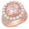 Image 1 : 6.23ct Morganite 14 K Rose Gold Ring
