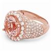 Image 2 : 6.23ct Morganite 14 K Rose Gold Ring