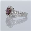 Image 4 : 1.29ct Natural Pink Sapphire 18K White Gold Ring