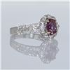 Image 5 : 1.29ct Natural Pink Sapphire 18K White Gold Ring