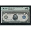 1914 $5 New York FRN PMG 63