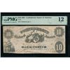 1861 $10 T-10 Confederate PMG 12