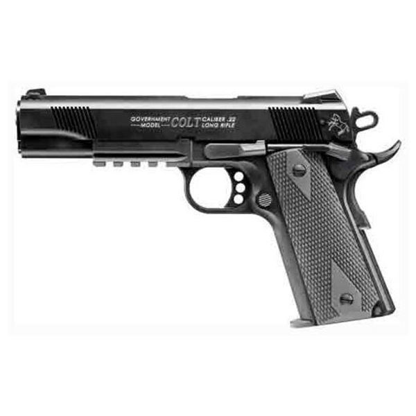 WALTHER COLT 1911 RAILGUN .22LR AS 10SH BLUED