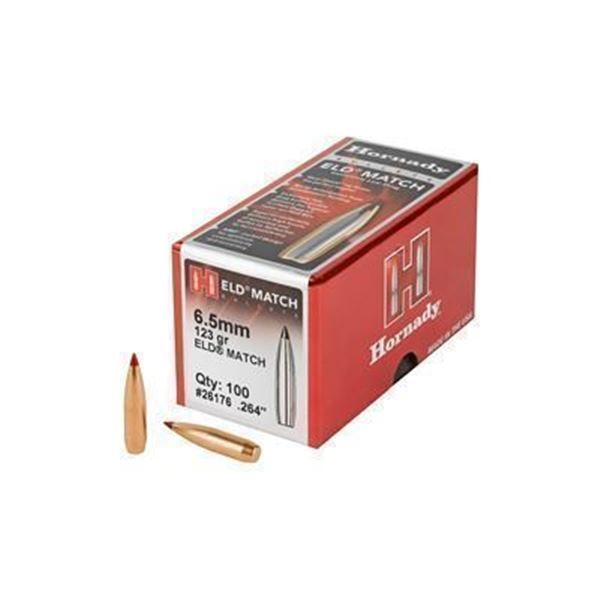HRNDY ELD-M 6.5MM .264 123GR 100CT
