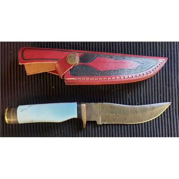 Hand Forged Damscus Steel Fixed Blade Knife