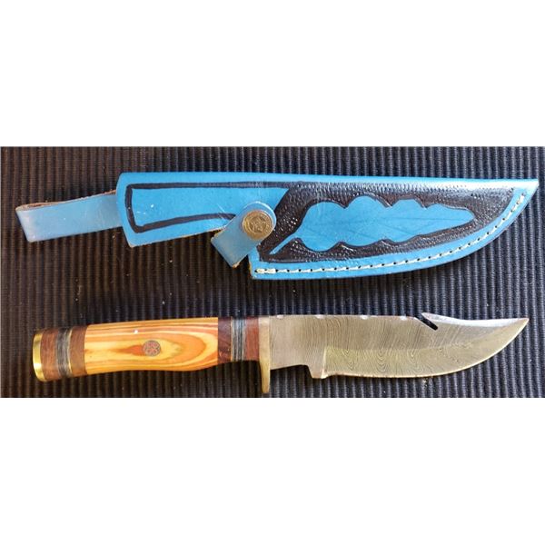 Hand Forged Damscus Steel Fixed Blade Knife