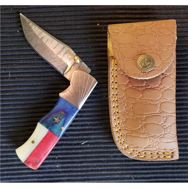 Hand Forged Damscus Steel Folding Knife